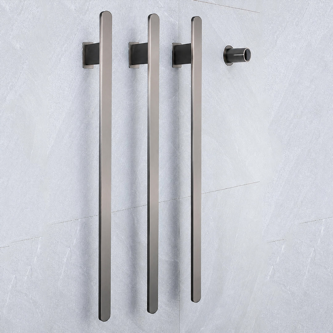 Luxury WiFi Heated Towel Rack – Hardwired Wall Mounted Electric Towel Warmer-3 Bars
