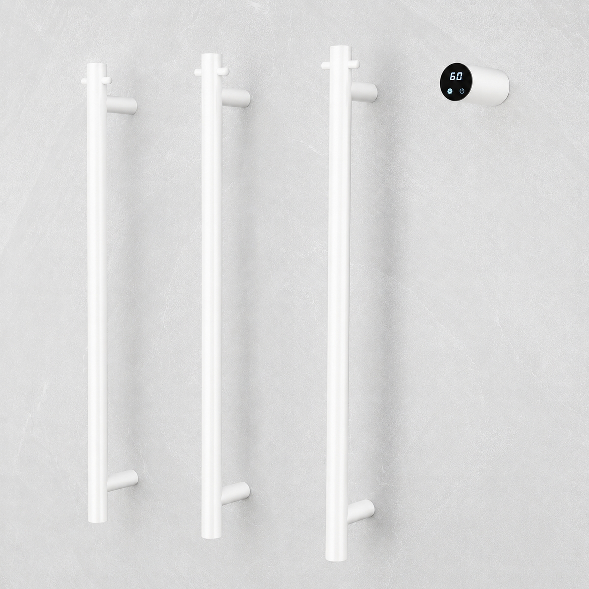 Luxury Smart Heated Towel Rack – Modern Wall Mounted Electric Towel Warmer with Digital Temperature Control