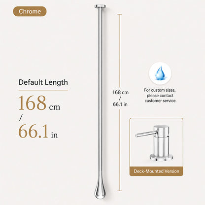 Customizable Ceiling-Mounted Bathroom Faucet with Hot & Cold Mixer