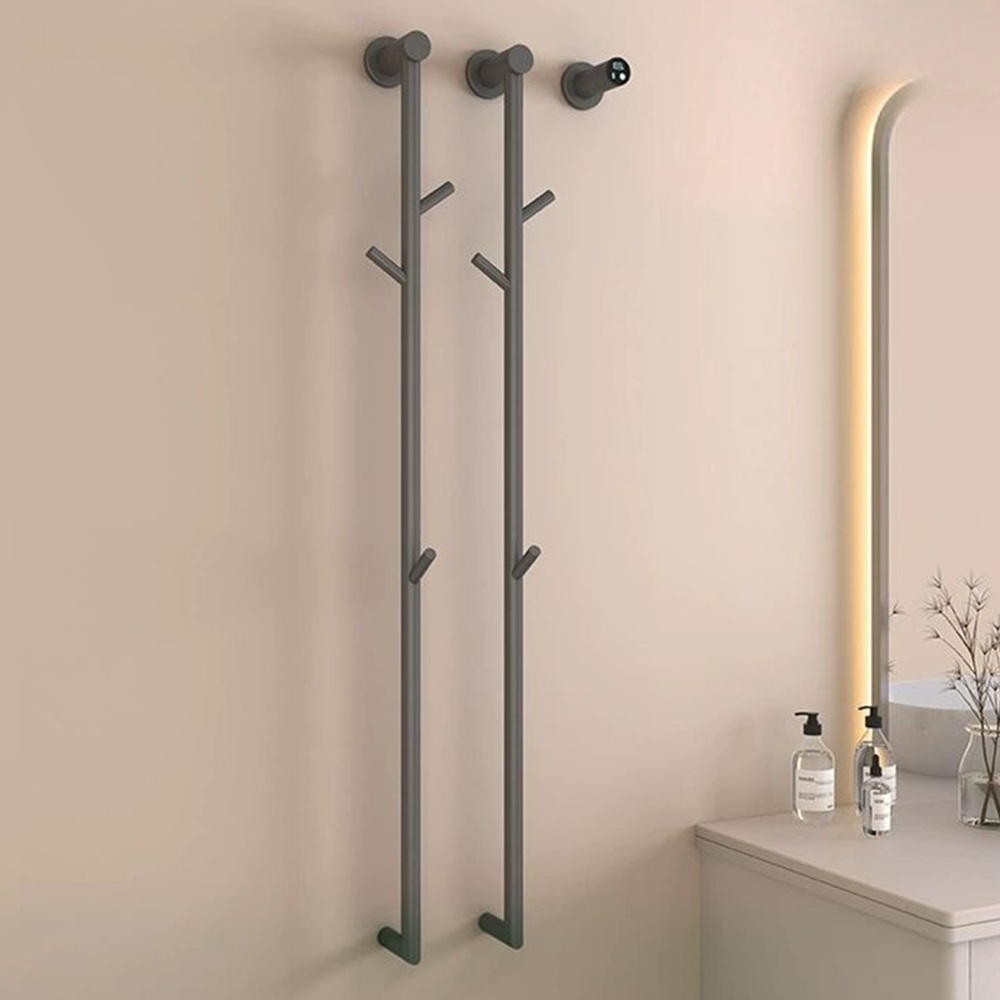 Concealed Hardwired Installation Bathroom Towel Warmer Fast Drying  Stainless Steel Electric Heated Towel Rack