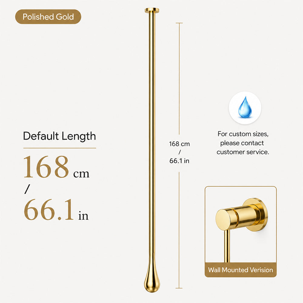 Customizable Ceiling-Mounted Bathroom Faucet with Hot & Cold Mixer