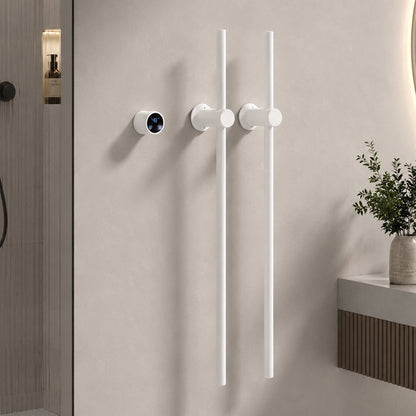 Electric Heated Towel Warmer Rack, Wall-Mounted Bathroom Towel Dryer with Digital Timer