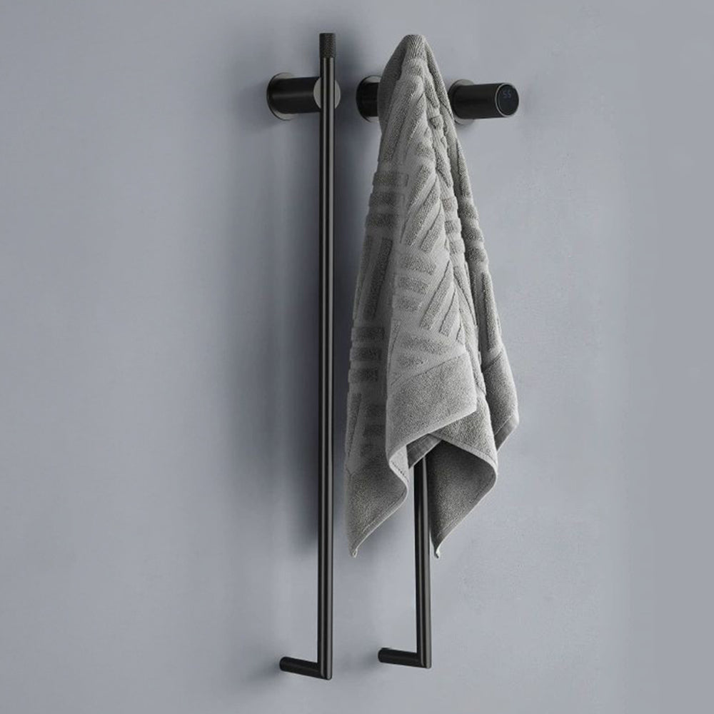 Minimalist Bathroom Towel Warmer Concealed Heated Towel Rack 2Bars
