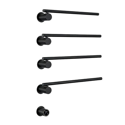 Wall Mounted Electric Heated Towel Rack with Swivel Bars Towel Warmers