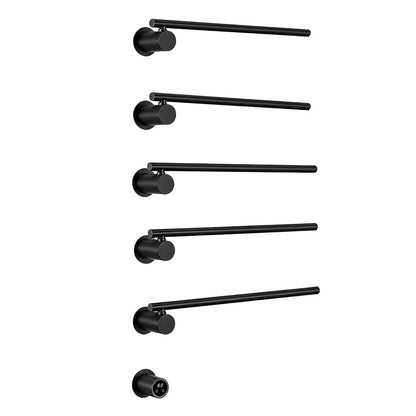 Wall Mounted Electric Heated Towel Rack with Swivel Bars Towel Warmers