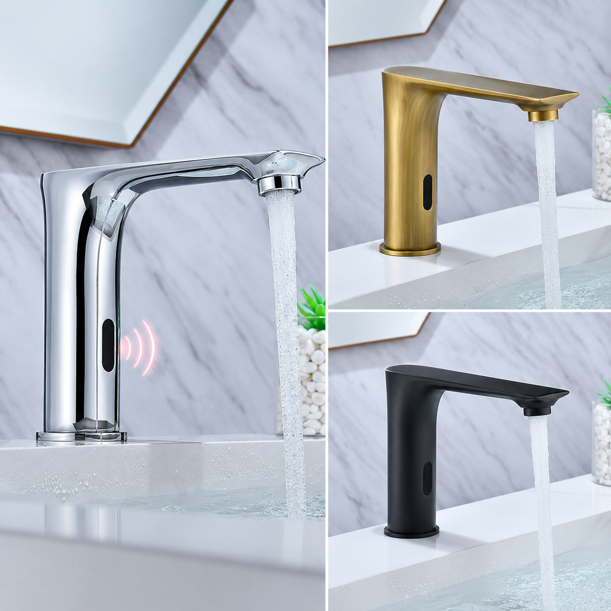 Touchless Sensor Basin Faucet Automatic Bathroom Faucet