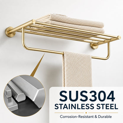 Stainless Steel Wall-Mounted Bathroom Hardware Set