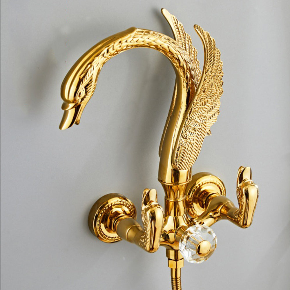 Bathroom Shower Faucet Set Swan Rainfall Shower System