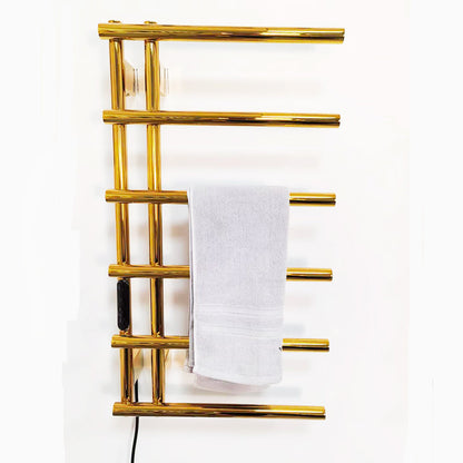 Luxury Electric Heated Towel Rail Stainless Steel Wall Mount Heated Towel Rack Towel Warmer