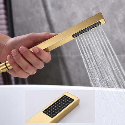 Bathroom Tub Faucet with Hand Shower Bathtub Faucet – Floor or Wall Inlet Installation