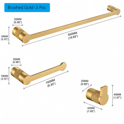 Brushed Gold Bathroom Hardware & Bathroom Accessories