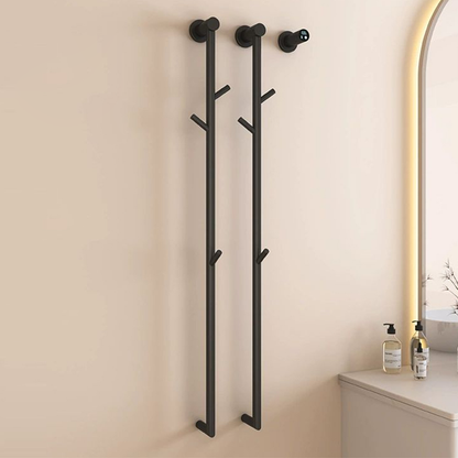 Concealed Hardwired Installation Bathroom Towel Warmer Fast Drying  Stainless Steel Electric Heated Towel Rack